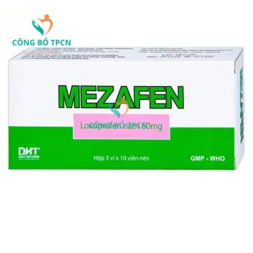 Mezafen - Thuốc giảm đau, hạ sốt, kháng viêm hiệu quả của Hataphar