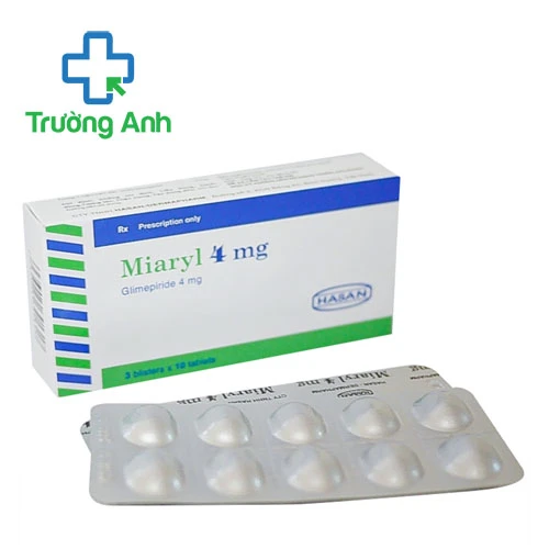 Miaryl 4mg Hasan - Thuốc điều trị đái tháo đường hiệu quả