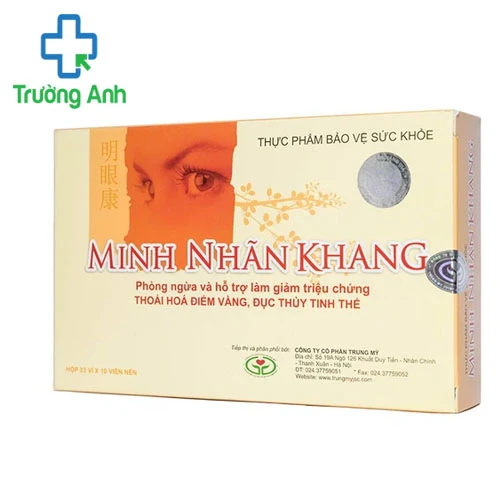 Minh Nhãn Khang - Phòng ngừa mù lòa do thoái hóa
