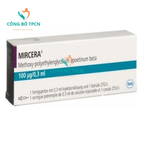 Mircera 100mcg/0.3ml Roche - Thuốc điều trị thiếu máu do thận mạn tính