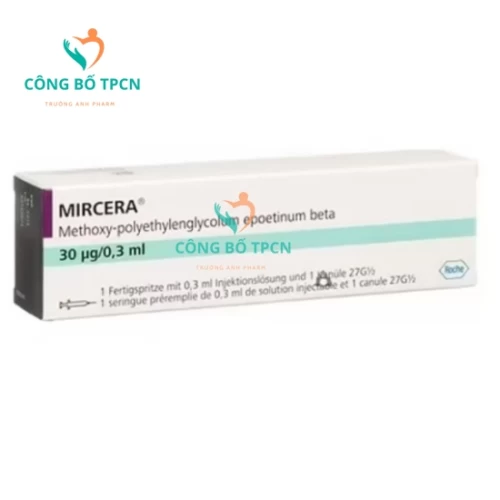 Mircera 30mcg/0.3ml Roche - Thuốc điều trị thiếu máu do thận