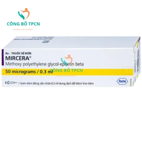 Mircera 50mcg/0.3ml Roche - Thuốc điều trị thiếu máu