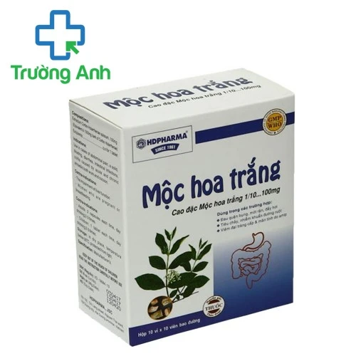 Mộc hoa trắng - Hỗ trợ điều trị viêm đại tràng cấp và mãn tính