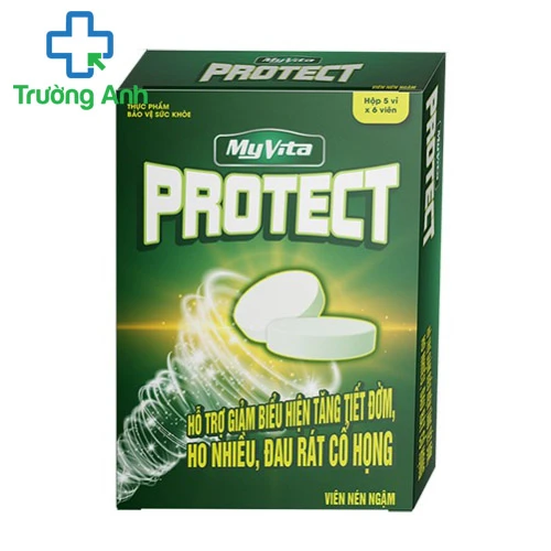 MYVITA PROTECT - Hỗ trợ giảm ho, giảm đau rát cổ họng