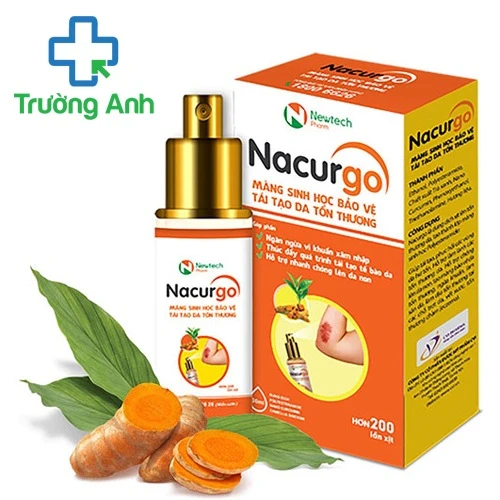 Nacurgo (dạng xịt) - Giúp vết thương nhanh lành, hạn chế sẹo hiệu quả
