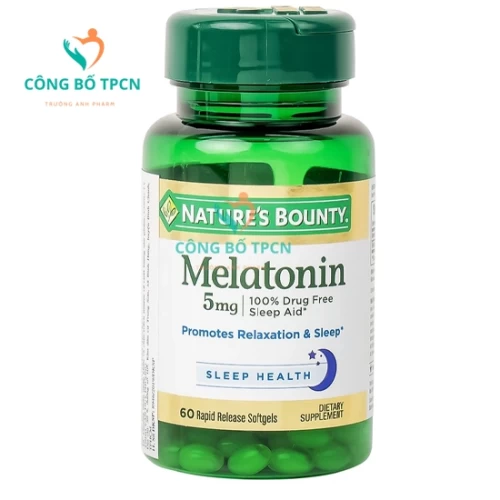 Melatonin 5mg - Giúp điều hòa sức khỏe, giảm căng thẳng mệt mỏi