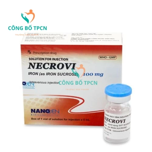 Necrovi 100mg/5ml Nanogen - Thuốc điều trị thiếu sắt hiệu quả