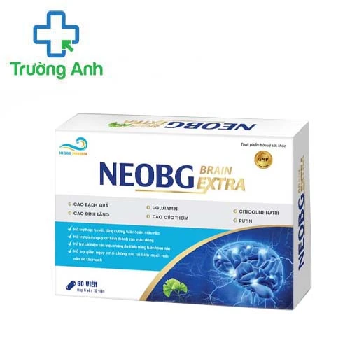 Neobg Brain Extra - Hỗ trợ hoạt huyết, tăng cường tuần hoàn não