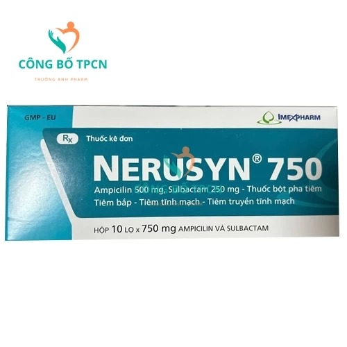 Nerusyn 750 Imexpharm - Thuốc điều trị viêm phổi vi khuẩn