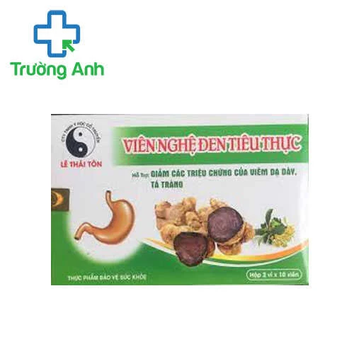 Viên Nghệ Đen Tiêu Thực - Hỗ trợ điều trị viêm dạ dày, tá tràng