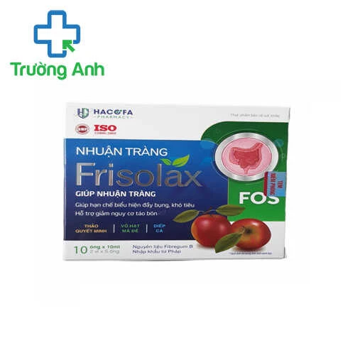 Nhuận tràng frisolax - Giúp bổ sung chất xơ và hỗ trợ nhuận tràng