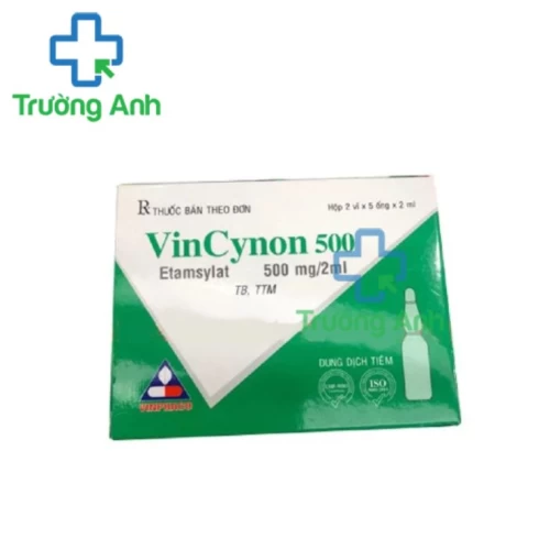 Vincynon 500mg/2ml Vinphaco - Thuốc hỗ trợ cầm máu