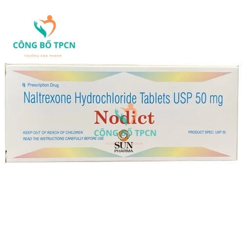 Nodict 50mg - Thuốc điều trị chứng nghiện rượu mạn tính hiệu quả