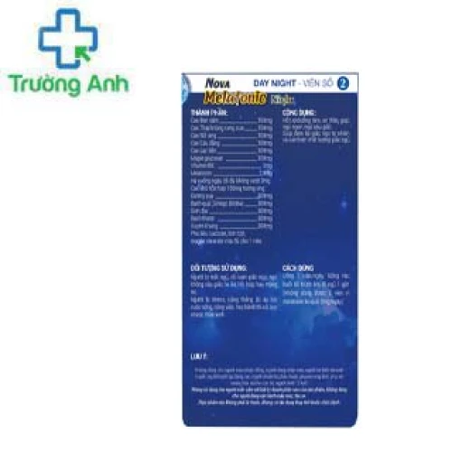 Nova Melatonic Night - Giúp tăng cường lưu thông máu lên não