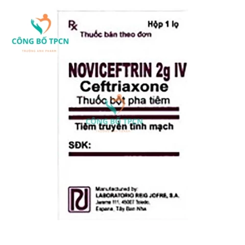 Noviceftrin 2g IV - Thuốc điều trị nhiễm khuẩn hiệu quả