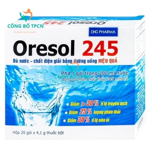 Oresol 245 DHG - Giúp bù nước và chất điện giải cho cơ thể hiệu quả