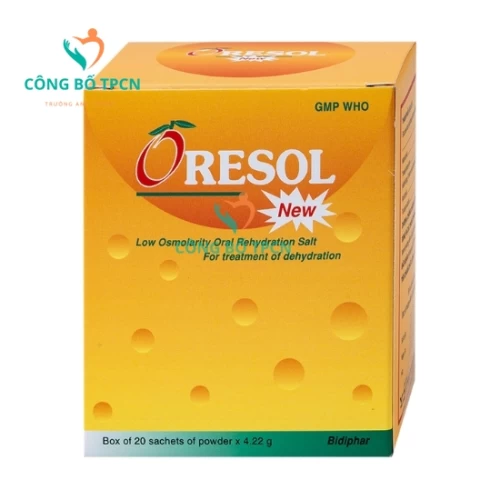 Oresol new Bidiphar 4,22g - Phòng và điều trị mất nước và điện giải hiệu quả