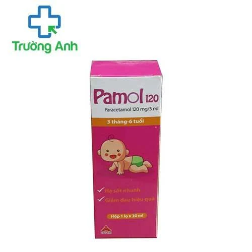 Pamol 120mg/5ml CPC1HN (30ml) - Thuốc giảm đau hạ sốt cho trẻ