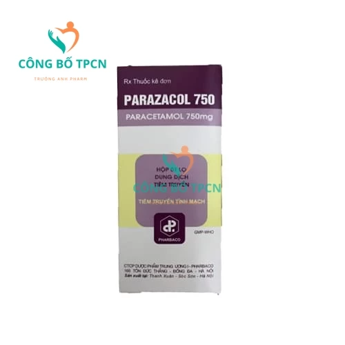 Parazacol 750 Pharbaco - Thuốc giảm đau hạ sốt hiệu quả