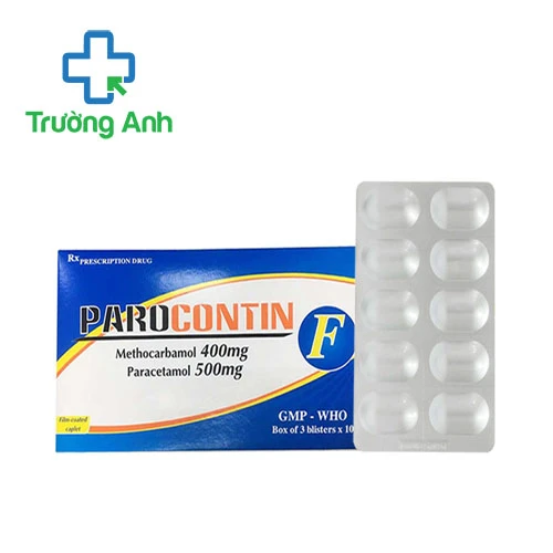 Parocontin F Tipharco - Thuốc giảm đau co thắt cơ xương hiệu quả