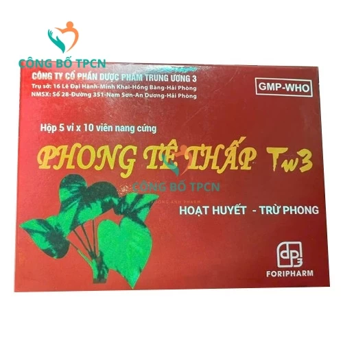 Phong tê thấp TW3 (viên nang) - Thuốc giảm đau nhức xương khớp
