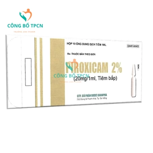 Piroxicam 2% 20mg/1ml Danapha - Điều trị viêm khớp dạng thấp