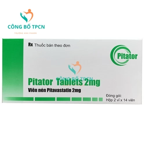 Pitator Tablets 2mg - Thuốc điều trị tăng cholesterol máu nguyên phát