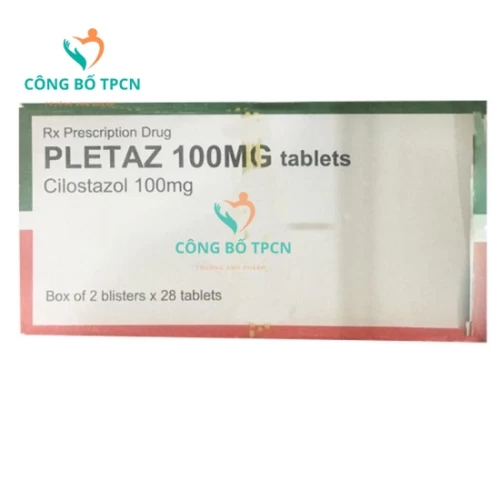 Pletaz 100mg Tablets - Thuốc điều trị bệnh mạch máu ngoại biên Fontaine