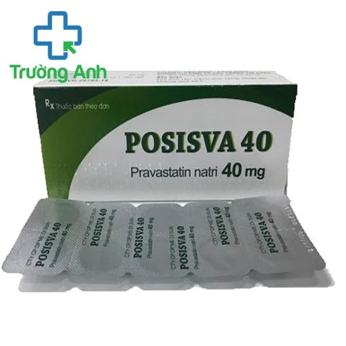 Posisva 40 - Thuốc dự phòng biến chứng tim mạch, rối loạn lipid máu