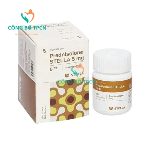 Prednisolone Stella 5mg - Thuốc điều trị bệnh viêm nhiễm hiệu quả