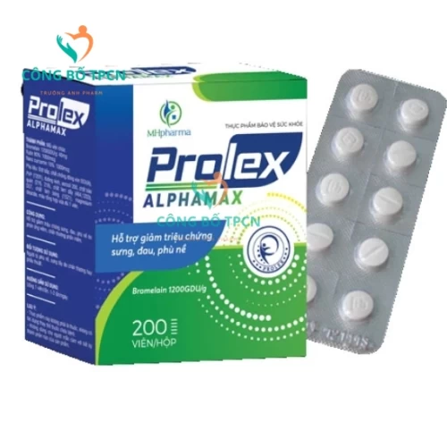 Prolex Alphamax - Giúp giảm các triệu chứng viêm, đau, phù nề