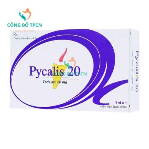 Pycalis 20mg Pymepharco - Thuốc điều trị rối loạn cương dương hiệu quả