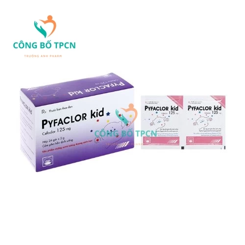 Pyfaclor kid Pymepharco - Thuốc điều trị nhiễm khuẩn hiệu quả