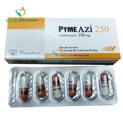 PymeAZI 250 Pymepharco - Điều trị các bệnh nhiễm trùng