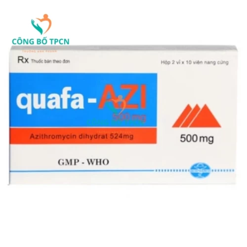 Quafa-Azi 500mg Quapharco - Thuốc điều trị viêm phế quản
