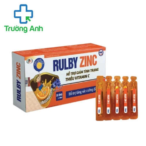 Rulby Zinc - Giúp bổ sung vitamin C, tăng cường sức đề kháng
