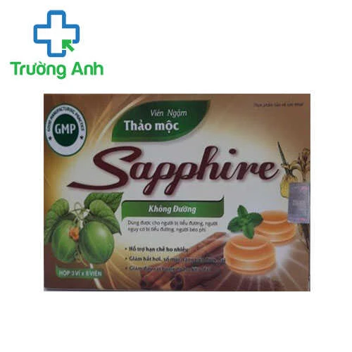 Viên ngậm thảo mộc Sapphine - Giúp bổ phế, hỗ trợ giảm ho
