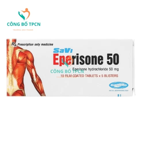 Savi Eperisone 50 - Thuốc điều trị liệt co cứng hiệu quả