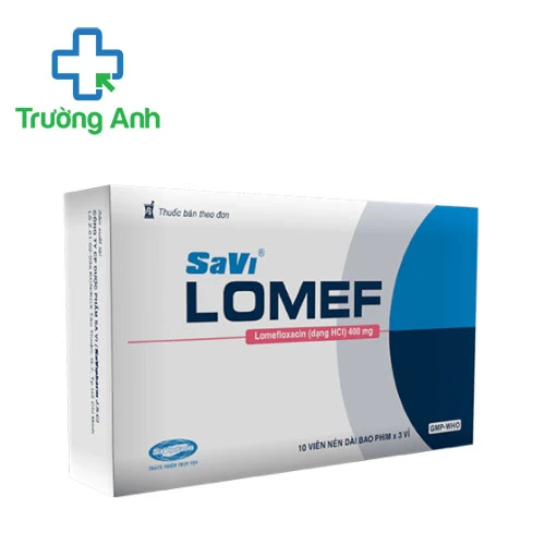 SaviLomef 400mg Savipharm - Thuốc điều trị nhiễm khuẩn hiệu quả
