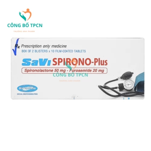 Savispirono-Plus Savipharm - Thuốc điều trị tăng huyết áp hiệu quả