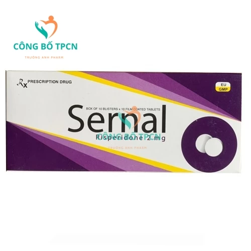 Sernal 2mg - Thuốc điều trị bệnh tâm thần phân liệt của Davipharm