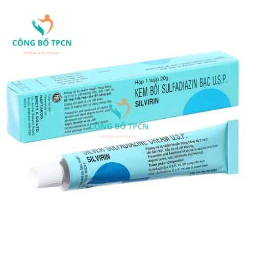 Silvirin - Điều trị phòng ngừa nhiễm trùng, các tổn thương trên da