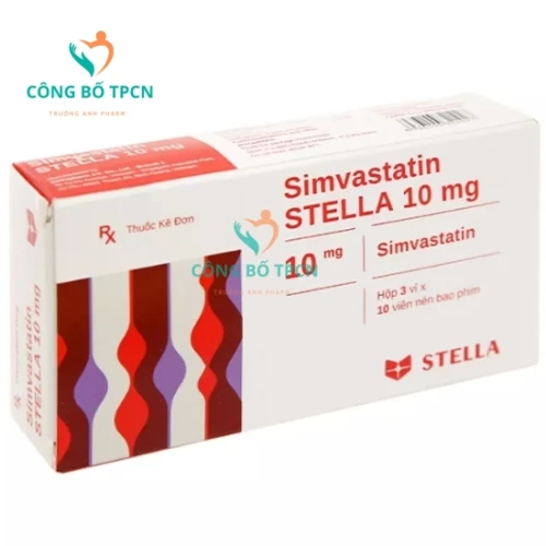 Simvastatin Stella 10mg - Điều trị tăng cholesterol huyết