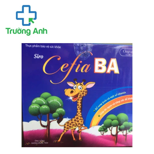 Siro Cefia BA – Giúp trẻ ăn ngon, tăng đề kháng hiệu quả