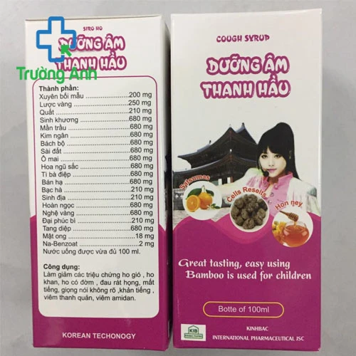Siro dưỡng âm thanh hầu - Chữa ho khan đờm đặc, rát cổ