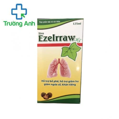 Siro Ezelrraw HT - Giúp làm ấm họng, giảm ngứa cổ, khản cổ