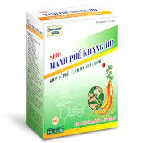 Siro Mạnh Phế Khang HD - Giúp bổ phế, giảm ho, tiêu đờm hiệu quả