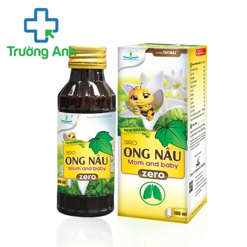 Siro Ong Nâu Mom and Baby Zero new brand - Giảm ho, tiêu đờm