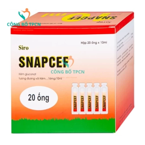 Siro Snapcef (chai 100ml) - Thuốc phòng và điều trị thiếu kẽm hiệu quả