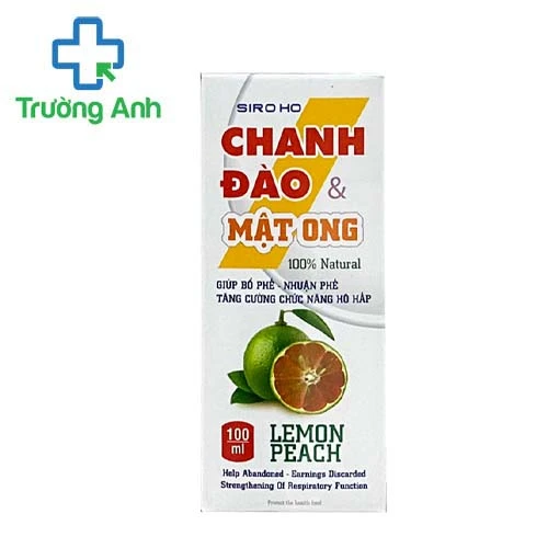 Siroho Chanh Đào Mật Ong - Giúp bổ phế, làm ấm đường hô hấp